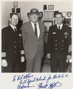 Senator Howell Heflin;Washington, D.C.;Capt. Taylor; Senator Howell Haflin; TMCM (SS) Atkins; 08/1985; Photograph by Unknown