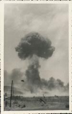 Ammo Dump Explosion; Near Da Nang, Vietnam; 1968; Photographed by Baldwin, Raymond G.