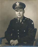 Clyde Bassett New 2nd Lt. stationed at Fort Sill, OK July, 1952