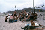 647th Company Party China Beach all unknown; Da Nang, Vietnam; April 1968; Photographed by Allen Horila