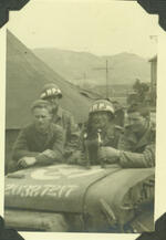 Andy, Conan, Dovehearty, Cookie, Ranc; Jena, Germany; May, 1945