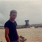 On base;Vietnam;Mike Moore "Flaky Jake"; 01/1969-09/1969; Photograph by Unknown