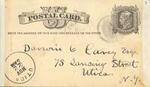 Postcard Elihu Burritt, New Britain, to Darwin C. Carey, Nov 20, 1878