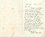 Elihu Burritt, Birmingham to Peter Rylands, Worrington, July 20th 1846