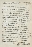 Elihu Burritt, Brussels to Mr. Arthur, Sept 15 1848