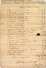 October 1792 Bill of Sale, West Haven Library