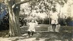 Constant and Clarissa MacRae on Tree Swings