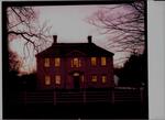 Photograph of Night View of the front of Prudence Crandall House - Colin Hardy, photographer