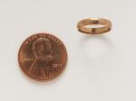 Physical object: Lavinia Warren's Wedding Ring (with penny for scale)