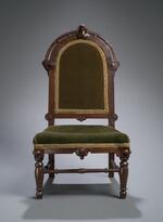 Furniture: Chair belonging to Charles S. Stratton (front view)