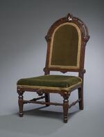 Furniture: Chair belonging to Charles S. Stratton (three quarters view)