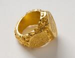 Physical object: P. T. Barnum's gold ring (side view 1)