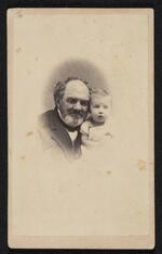 Photograph: Bearded P.T. Barnum with young grandchild
