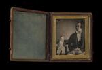 Daguerreotype: Charles S. Stratton (General Tom Thumb) and his father (open frame)