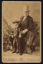 Photograph: Barnum and great-grandson Henry Rennell