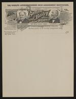 Stationary: Barnum and Bailey Greatest Show on Earth letterhead, circa 1900s