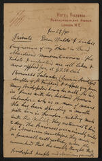  Letter: To Mr. Waldo, editor of Bridgeport Standard, from P.T. Barnum, January 29, 1890