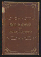 Book: Will & Codicils of Phineas Taylor Barnum