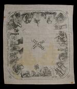 Textile: "Linen Handkerchief with Jumbo the Elephant"