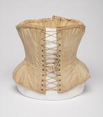 Textile: Corset belonging to M. Lavinia Warren (back view)