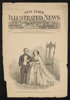 Newspaper: Cover illustration of New York Illustrated and article, featuring the Fairy Wedding, February 21, 1863