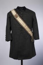 Textile: Masonic uniform jacket and accessories belonging to Charles S. Stratton, front view