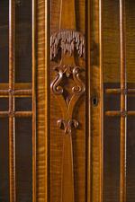 Furniture: Bookcase owned by P. T. Barnum, column detail