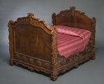Furniture: Miniature Bed belonging to Charles S. Stratton and M. Lavinia Warren