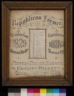  Document: Marriage notice of P.T. Barnum to Charity Hallett, 1829