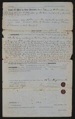 Document: Deed, David W. and Caroline C. Thompson to Charity Barnum, 1860 (page 3)