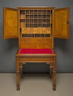 Furniture: Secretary desk made for P. T. Barnum by Julius Dessoir (open doors)