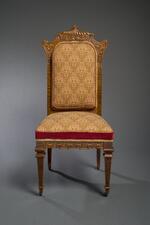 Furniture: Chairs made for P. T. Barnum by Julius Dessoir (front view)
