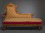 Furniture: Settee made for P. T. Barnum by Julius Dessoir (front view)