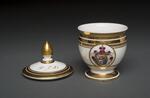 Dinnerware: Custard cup with lid, belonging to P. T. Barnum (lid removed)