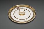 Dinnerware: Serving platter for custard cups, belonging to P. T. Barnum