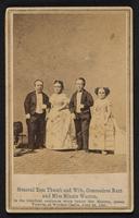 Photograph: Carte de visite General Tom Thumb and Wife, Comm. Nutt, and Miss Warren