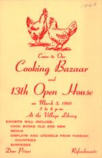 1960 Cooking Bazaar Flyer