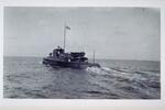 Patrol boat at submarine net, Long Island Sound