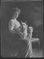 Annie B. Jennings, portrait with dogs