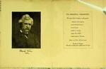 Mark Twain's Memorial Service Program Front Cover and Back Cover, November 30, 1910
