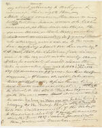 Handwriten statement concerning the Mohegan Tribe, primarily related to land tenure, written by former oversser Joseph Williams.