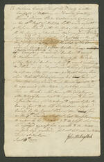 Governor and Company vs Isaac Benham, 1777, page 1