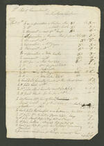 New Haven Tory Cases Bills of Costs, 1777, page 1