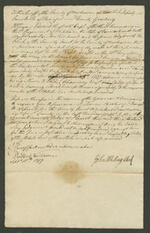 Governor and Company vs Thomas Barker, 1777, page 1